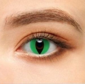 New Green Cateye Halloween Contact Eyewear SALE$$